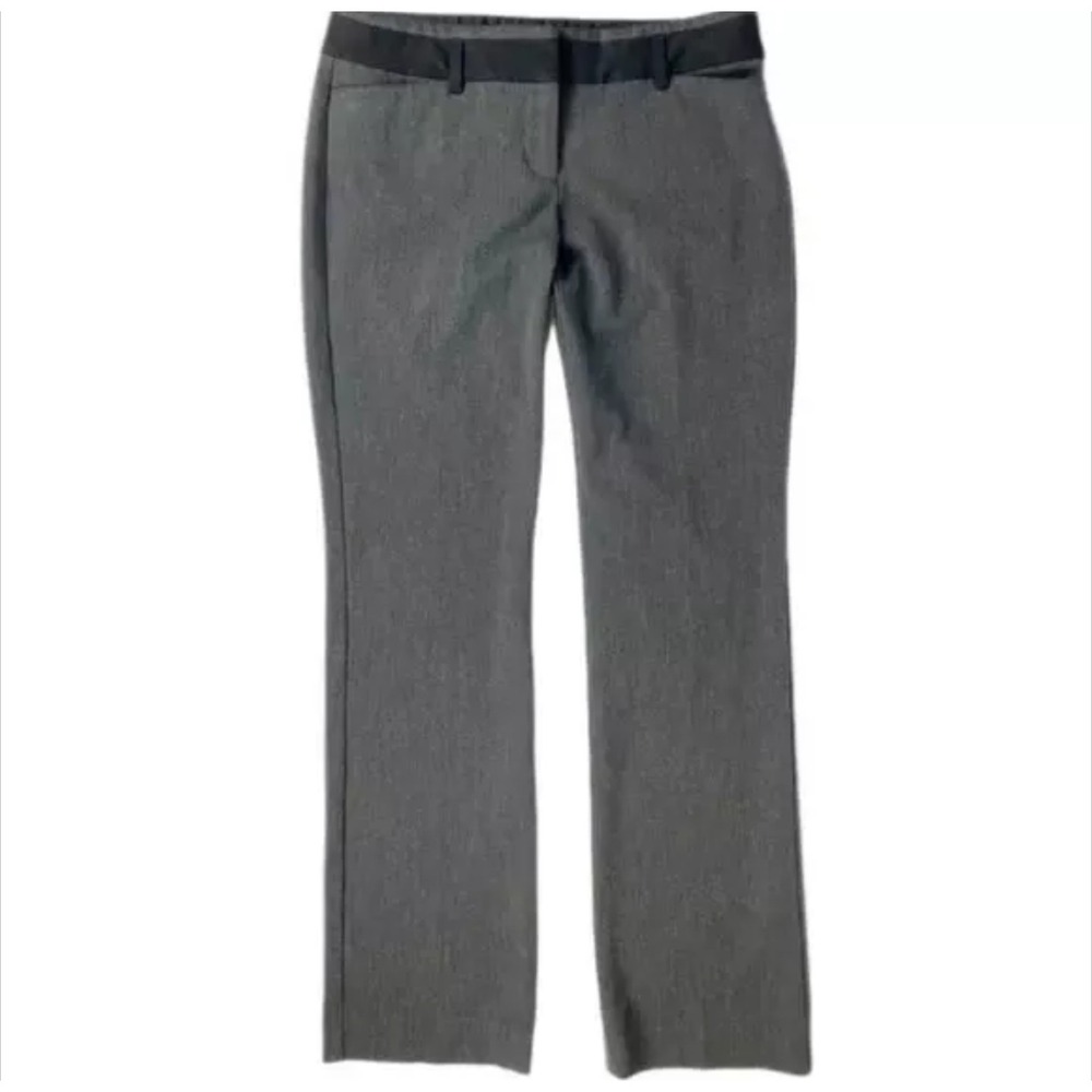 Express Columnist Gray Slim Bootcut Work Office Career Pants Low Rise Womens 6R - Picture 3 of 10